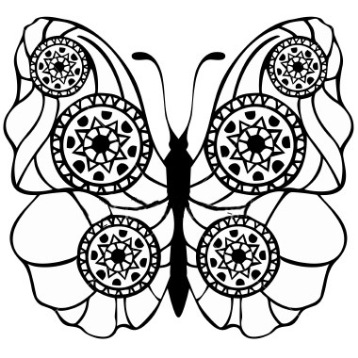 3d tattoo: Black Butterfly Tattoo Designs